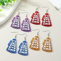 1 Pair Cute Letter Painted Arylic No Inlaid Silver Plated Drop Earrings main image 2