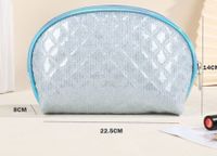 Classic Style Solid Color Pvc Square Makeup Bags sku image 4