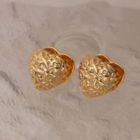 1 Pair Simple Style Geometric Solid Color Plating Copper 18k Gold Plated Ear Studs main image 3