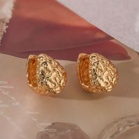 1 Pair Simple Style Geometric Solid Color Plating Copper 18k Gold Plated Ear Studs main image 5