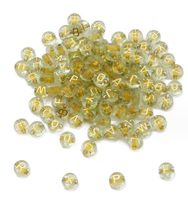 100 Pieces 4 * 7mm Hole 1~1.9mm Arylic Letter Number Beads sku image 20
