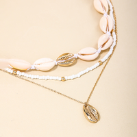 Vacation Beach Tropical Shell Alloy Women's Necklace sku image 1