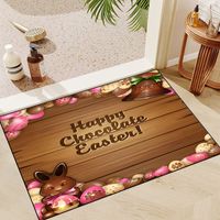 Easter Casual Vacation Letter Polyester Floor Mat sku image 5