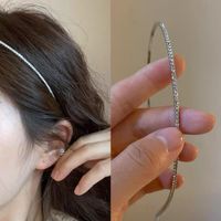 Women's Sweet Solid Color Alloy Diamond Hair Band main image 1