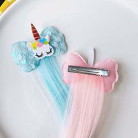 Filles Mignon Licorne Noeud D'arc Fil Haute Température Pince À Cheveux main image 3