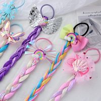 Kid's Cute Colorful Bow Knot Chemical Fiber Hair Tie main image 4
