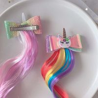 Girl's Cute Unicorn Plastic Hair Clip main image 2