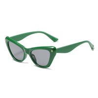 Glam Hip-hop Retro Solid Color Ac Cat Eye Full Frame Women's Sunglasses sku image 4