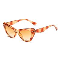 Glam Hip-hop Retro Solid Color Ac Cat Eye Full Frame Women's Sunglasses sku image 3