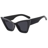 Hip-hop Exaggerated Streetwear Solid Color Ac Cat Eye Full Frame Men's Sunglasses main image 3