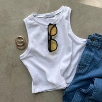 Women's Vest Tank Tops Basic Classic Style Solid Color main image 1