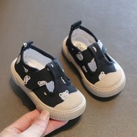 Enfants Décontractée Dessin Animé Couleur Unie Bout Rond Chaussures En Toile sku image 5