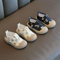 Kid's Casual Cartoon Solid Color Round Toe Canvas Shoes main image 4