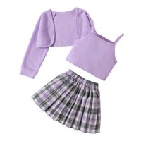 Simple Style Classic Style Solid Color Polyester Girls Dresses sku image 1