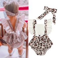 Simple Style Leopard Polyester Girls Dresses main image 1