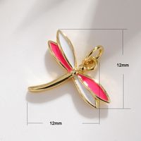 1 Piece Cute Tortoise Dragonfly Butterfly Copper Enamel Plating Jewelry Accessories sku image 2