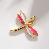 1 Piece Cute Tortoise Dragonfly Butterfly Copper Enamel Plating Jewelry Accessories main image 5