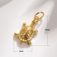 1 Piece Cute Tortoise Dragonfly Butterfly Copper Enamel Plating Jewelry Accessories sku image 1