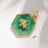 1 Piece Cute Tortoise Dragonfly Butterfly Copper Enamel Plating Jewelry Accessories sku image 3