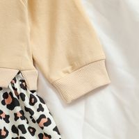 Casual Leopard Cotton Girls Dresses main image 5