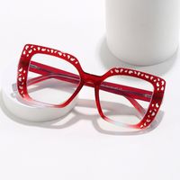 Retro Lady Solid Color Resin Square Full Frame Optical Glasses main image 3