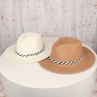 Women's Simple Style Classic Style Commute Solid Color Printing Flat Eaves Sun Hat main image 1