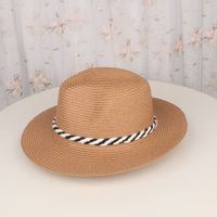 Women's Simple Style Classic Style Commute Solid Color Printing Flat Eaves Sun Hat sku image 1