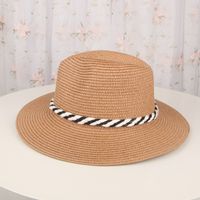 Women's Simple Style Classic Style Commute Solid Color Printing Flat Eaves Sun Hat main image 4