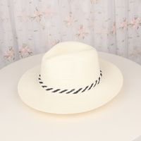 Women's Simple Style Classic Style Commute Solid Color Printing Flat Eaves Sun Hat main image 3