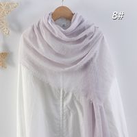 Women's Elegant Basic Solid Color Cotton And Linen Scarf sku image 8