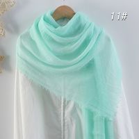 Women's Elegant Basic Solid Color Cotton And Linen Scarf sku image 11