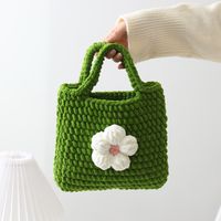 Femmes Moyen Polyester Fleur Style Vintage Style Classique Carré Boucle Magnétique Sac Carré sku image 1