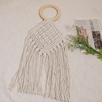 Women's Medium Polyester Solid Color Vintage Style Classic Style Square Open Straw Bag main image 5