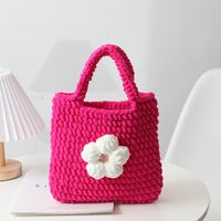 Women's Medium Polyester Flower Vintage Style Classic Style Square Magnetic Buckle Square Bag sku image 3