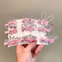 Kid's Princess Cute Crown Rhinestone Hair Clip main image 3