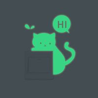 Cute Letter Cat Pet Luminous Sticker Wall Art main image 2
