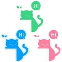 Cute Letter Cat Pet Luminous Sticker Wall Art main image 4