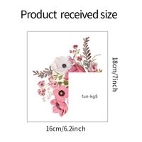 Casual Vacation Flower Pvc Wallpapers Wall Art sku image 1