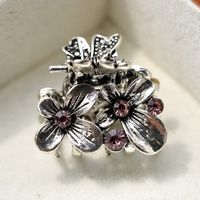 Women's Retro Flower Alloy Plating Hair Claws sku image 3