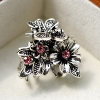 Women's Retro Flower Alloy Plating Hair Claws sku image 4