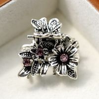 Women's Retro Flower Alloy Plating Hair Claws sku image 7