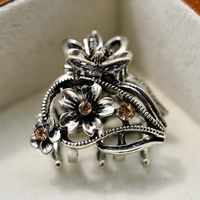 Women's Retro Flower Alloy Plating Hair Claws sku image 9