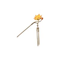 Women's Chinoiserie Flower Butterfly Metal Hairpin main image 3