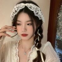 Women's Lolita Solid Color Lace Hair Band main image 2