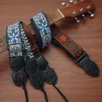 Printing Color Block Polyester Guitar Strap Strap 1 Piece main image 1
