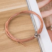 Solid Color Red Copper Brass Strings 1 Piece sku image 1