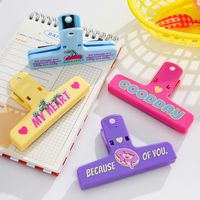 1 Piece Cartoon Letter Class Learning Plastic Magnet Cute Long Tail Clip main image 1