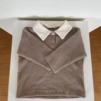 Basic Einfarbig Baumwolle T-shirts & Hemden main image 3