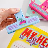 1 Piece Cartoon Letter Class Learning Plastic Magnet Cute Long Tail Clip main image 5