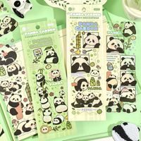 1 Piece Cartoon Panda Class Learning Pvc Cute Pastoral Stickers main image 5